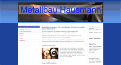 Desktop Screenshot of metallbau-hausmann.com